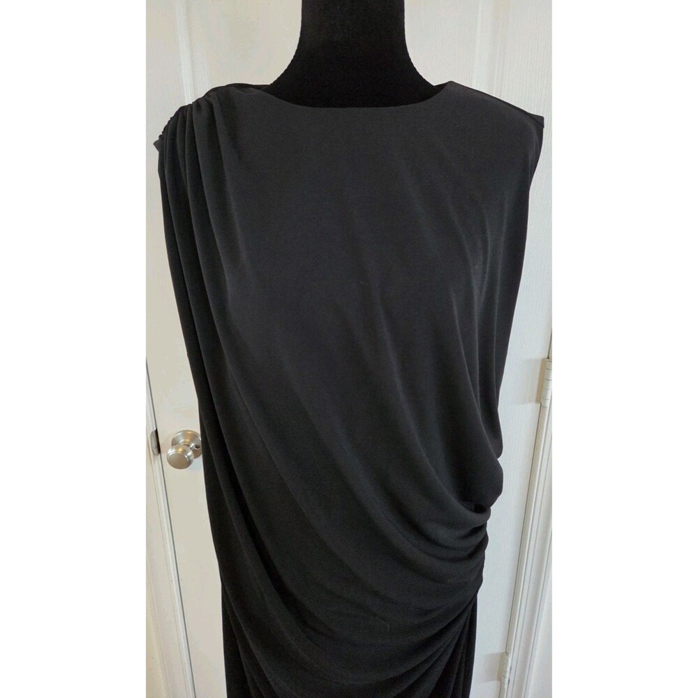 Torrid Studio Elegant Knit Ruched Formal/dressy Maxi Dress In Black, Size 16 - Picture 3 of 16